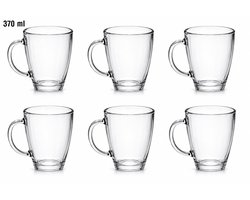 Luxe Theeglazen Set – 6 Stuks - Premium Kwaliteit - Theeglas – Theekopjes – Set van 6 – Theeglas – Glas – Theeglazen met Oor/Handvat — cadeau in Koken & Dineren