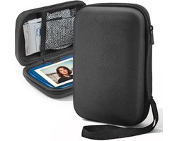 Tas voor Canon Zoemini 2 fotoprinter - hardcase klein voor Canon Zoemini 2/S2 fotopapier fotoprinter, harddiskhoes voor Toshiba Canvio WD Elements, mesh beschermhoes voor mini printer, zwart — cadeau in Cadeau-ideeën