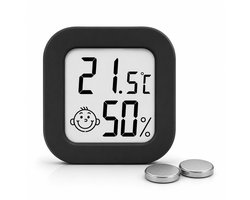 Joybelli® Digitale Hygrometer met Temperatuurmeter – Luchtvochtigheidsmeter voor Babykamer, Slaapkamer en Woonkamer – Inclusief 2 Batterijen — cadeau in Cadeau-ideeën