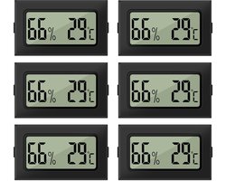 Digitale Mini Hygrometer en Thermometer 2-in-1 - 8 Stuks, Luchtvochtigheidsmeter voor Broeikas, Baby- en Woonkamer — cadeau in Cadeau-ideeën