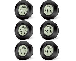 Digitale Mini Hygrometer Thermometer - Wit - Voor Binnen - Digitale Luchtvochtigheidsmeter met LCD-display - Voor Woonkamers en Broeikassen — cadeau in Cadeau-ideeën
