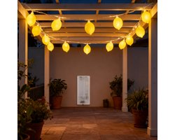 Arti Casa Lichtslinger Citroen - 10 Lampjes - LED Verlichting - Werkt op 2xAA Batterijen - Verlichte Lengte 200 cm - Voor Binnen Gebruik - Sfeervolle Decoratie - Kleur Geel — cadeau in Wonen & Interieur