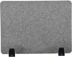 Bureau scheidingswand - Bureauverdelers akoestisch - Privacy creëren - Gemaakt van vilt - 30 x 40 cm - Grijs — cadeau in Cadeau-ideeën