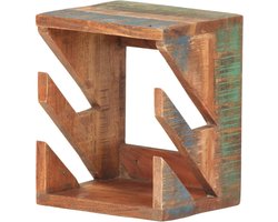 Skateboard wandhouder - Board display - Opbergen en tonen - Handgemaakt van oud hout - 25x20x30 cm - Multicolor — cadeau in Sport & Outdoor