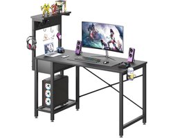 Omkeerbaar Gamingbureau met Pegboard - 47 inch Computerbureau met Houten Lade en CPU-Stand, Perfect voor PC en Laptop — cadeau in Cadeau-ideeën