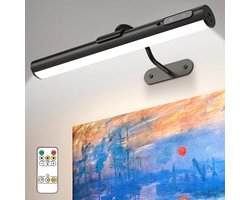 Schilderijverlichting Draadloos Led - LED-fotolamp op batterijen - Draadloze wandlamp voor binnen - Met afstandsbediening - Dimbaar - Magnetische wandlamp - Zonder stroomaansluiting - Fotolamp op batterijen voor aan de muur - Dartbord — cadeau in Wonen & Interieur