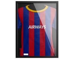 Avalo Wissellijst Hout - Inlijsten Voetbal Shirt - 3D Box Frame - 60x80 CM - Zwart - Diepe fotolijst - Shirt Inlijsten In Fotolijstje — cadeau in Wonen & Interieur