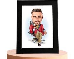 Big Boss Karikatuur - Karikatuur met Jouw Foto - Cadeau - Verjaardag - Kerst - Kado - Valentijn - Gepersonaliseerd Cadeau — cadeau in Eigen foto/tekst