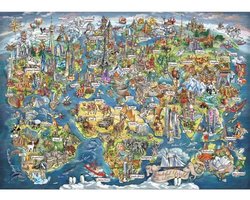 Puzzel 3000 Stukken: Wereldkaart — cadeau in Spellen & Speelgoed
