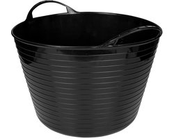 Benson Flexibele opbergmand - 12 liter - zwart - multifunctioneel - met hengsels — cadeau in Cadeau-ideeën