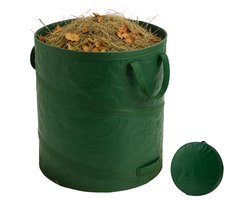 Cheqo® Opvouwbare XXL Tuinafvalzak - Opvouwbare afvalzak - Afvalzakken - Prullenbak - Tuinzak - Wasmand - Tuinafval Zak - Bladzakken - Grote Zak met Hengsels - Duurzaam en Handig — cadeau in Cadeau-ideeën