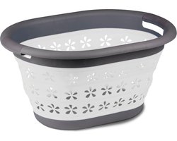 Kampa Opvouwbare Wasmand Opvouwbare Wasmand met Hengsels grijs — cadeau in Cadeau-ideeën