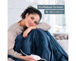 Warmtedeken – Verwarmde Deken – Elektrisch – Electric Blanket – Heating – Voor op de Bank – Stoel – 6 Temperaturen – Bovendeken – Ocean — cadeau in Wonen & Interieur