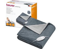 Thuys Warmtedeken – Verwarmde Deken – Elektrisch – Electric Blanket – Heating – Voor op de Bank – Stoel – 6 Temperaturen – Bovendeken – Blauw — cadeau in Wonen & Interieur