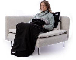Belieff Cozy Deken (M) – Dikke Warmte Deken Fleece – Voetenzak Volwassene - Fleece Plaid – Fleece Deken - Warmtedeken – Warmte Deken Elektrisch Voor Op De Bank (Exclusief Heating Systeem) - Zwart — cadeau in Wonen & Interieur