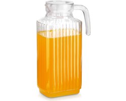 Vilde - Glazen Kan met Deksel - 1,8 l - Transparant - Vaatwasserbestendig — cadeau in Koken & Dineren