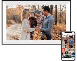 Naevy Digitale Fotolijst 15.6 Inch – XL – Full HD – WiFi Verbinding & Touchscreen – Frameo App – Fotokader – 32 GB Intern Geheugen — cadeau in Wonen & Interieur