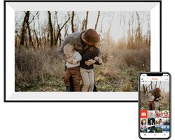 Naevy Digitale Fotolijst 10.1 inch – Digitaal Fotolijstje – HD Display – Met WiFi Verbinding & Touchscreen – Frameo App – 16 GB Intern Geheugen — cadeau in Wonen & Interieur