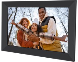 AGFAPHOTO - Digitale fotolijst met wifi-verbinding - Realiview APF1000WIFI-ONE - Fameo-app, 10-inch touchscreen, 16 GB geheugen, weer- en klokfuncties - Zwart — cadeau in Wonen & Interieur