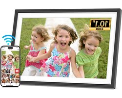 Digitale fotolijst - Foto display - Foto's delen - Wifi verbinding - 101 inch scherm - Zwart — cadeau in Wonen & Interieur