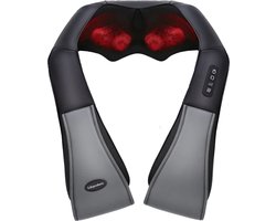 Lifeproducts Shiatsu Massagekussen - Elektrisch Nekmassage Apparaat - Massage Apparaten - Nek en Schouder Massage Apparaat - Massageapparaten met Infrarood Verwarming - Massagekussens — cadeau in Verzorging