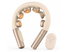 Nekmassage Apparaat Draadloos met Warmte - Shiatsu Massagekussen Rug - Massage voor Nek en Schouder - Rugmassage Apparaten Elektrisch - Massageapparaat Massagetoestel - Neck Back Massager — cadeau in Verzorging