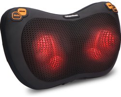 Lifeproducts Shiatsu Massagekussen - Elektrisch Nekmassage Apparaat - Massage Apparaten - Nek en Schouder Massage Apparaat - Massageapparaten met Infrarood Verwarming — cadeau in Verzorging