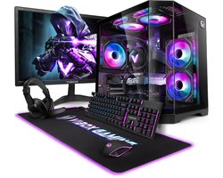 Vibox Gaming PC Set - Ryzen 7 9700X - RTX 5060 Ti - 16GB DDR5 RAM - 1TB SSD - Windows 11 - WiFi 6 + Bluetooth 5.4 - 23" Monitor + Accessoires — cadeau in Elektronica