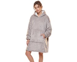 JAXY Hoodie Deken - Snuggle Hoodie - Fleece Deken Met Mouwen - Hoodie Blanket - Grijs — cadeau in Wonen & Interieur