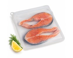 Lomera Siliconen Vershoudzak 1960 ml - Herbruikbare Diepvrieszak - Boterhamzakje - Bewaarzak voor Voedsel - Hersluitbaar Zakje - Invrieszak - Vriezerzak - Mealprep - Opbergzak - BPA-vrij — cadeau in Cadeau-ideeën