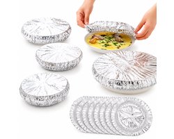 10 Stuks Herbruikbare Aluminium Folie Voedselhoezen – 38 cm Food Grade Afdekhoezen voor Borden, Schalen & Kommen – Warmhouddeksel, Stofdicht & Insectenwerend — cadeau in Cadeau-ideeën