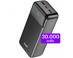 Buddi Boost - 30.000 mAh Powerbank - Reisformaat - LED Display - USB-A - USB-C Snelladen - Noodpakket - Universele Draagbare Oplader voor o.a. Telefoon & Tablet - Zwart — cadeau in Elektronica