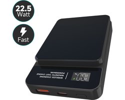 Sophitech Powerbank 10000mAh – Draadloze Snellader 15W – MagSafe Compatibel – USB-A/USB-C & Type-C In/Output – LED Display – Geschikt voor iOS/Android – Universele Powerbank – Compact & Draagbaar – Inclusief Snellaad Kabel — cadeau in Elektronica