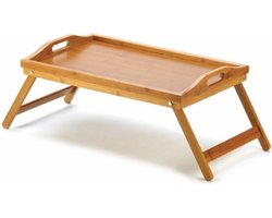 Ceruzo Ontbijt op Bed Dienblad - Bamboe Bedtafel - Inklapbaar - 50x30 cm- Hout- Serveerbladen , Dienbladen — cadeau in Koken & Dineren