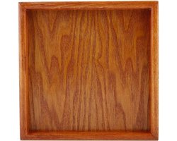 Vierkant houten dienblad - Stevig decoratief dienblad - voor koffie, thee, snacks en ontbijt - 18 x 18 cm - Perfect voor feestjes - en keukendecoratie — cadeau in Koken & Dineren