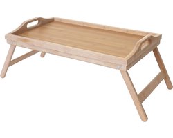Dienblad MCW-B88, dienblad houten dienblad ontbijt dienblad decoratief dienblad, bamboe 21x64x30cm — cadeau in Koken & Dineren