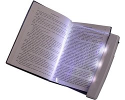 Leeslampje voor boek - leeslampje - LED Leeslampje Boek - Transparant Paneel - Warm Licht - Nachtlampje - Draagbaar - Boeklampje voor in bed - Flat Panel Reading Light - Oogbescherming - Leesplank - Reisaccessoire - Boek Accessoires — cadeau in Gadgets