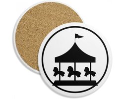 Keramische Onderzetters - Mok Houders - Dranken Beschermen - Absorberend Steen - 102 cm Diameter - Multikleur — cadeau in Cadeau-ideeën