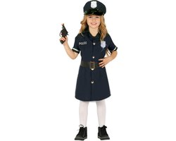 Politie agente verkleed set - jurkje - 3-delig - voor meisjes - carnaval kostuums 122/134 — cadeau in Spellen & Speelgoed