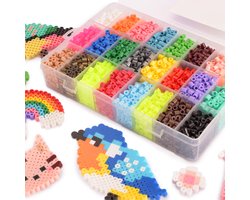 Vaessen Creative Strijkkralen Set - Assortiment - 24 kleuren - 5000 stuks — cadeau in Spellen & Speelgoed