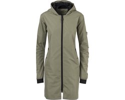 AGU Long Bomber - Regenjas Dames - Bomberjas - Regenmantel - Waterdicht Poray 5000 - Ademend - Neopreen kraag - Groen - M — cadeau in Sport & Outdoor