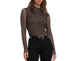 ONLY - ONLERICA MESH L/S TOP JRS Dames Top — cadeau in Cadeau-ideeën