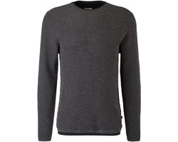 Q/S designed by - Pull - Maat XXL - Mannen - 99W0 GREY/BLACK - katoen — cadeau in Cadeau-ideeën