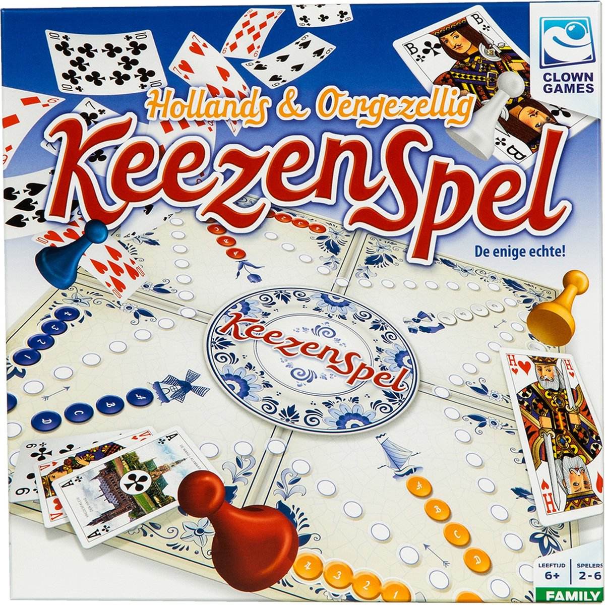 Keezenspel - Bordspel - Dubbelzijdig - 2 tot 6 spelers