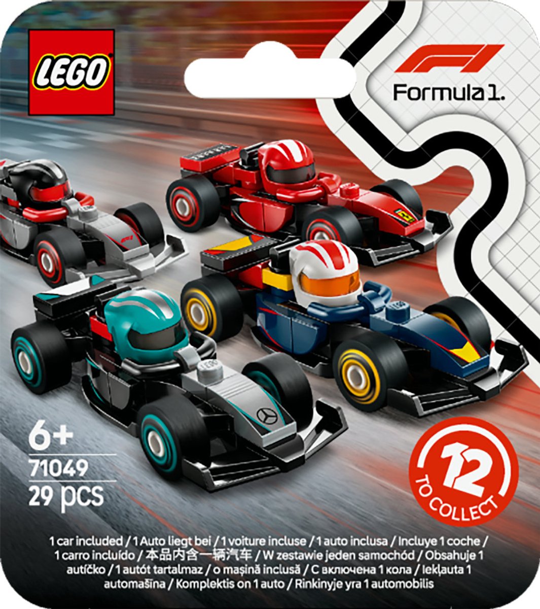 F1 raceauto collectibles, 1 van de 12 willekeurige raceauto's - 71049