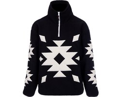 Brunotti - Charley Teddy Fleece Dames - Black - Fleece met Rits - Loose Fit - Extra Warm - Ademend - XL — cadeau in Mode & Accessoires