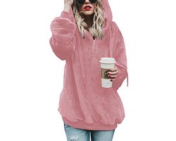 Heren Dames Hoodie Capuchonpullover Teddy Fleece Sweatshirt — cadeau in Mode & Accessoires