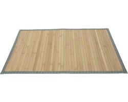 MPLCo - Bamboe Badmat op Rol - Antislip Badkamer Mat - Houten Badmat voor Douche, Bad & Keuken - Oprolbaar - Waterbestendig - Met Antislip Onderzijde - 75 x 50 cm - Naturel — cadeau in Wonen & Interieur