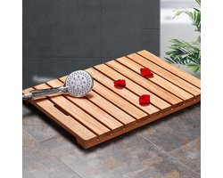 Houten Badmat - Bamboe Vlonder - Veilig Douchen - Antislip Ontwerp - 40x60cm — cadeau in Wonen & Interieur