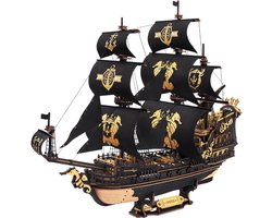 HHHK - Houten 3D Puzzel Piratenschip - 3d Puzzel Hout - 3d Puzzle - Boot - Bouwpakketten Volwassenen - Houten Puzzel - Puzzel — cadeau in Spellen & Speelgoed